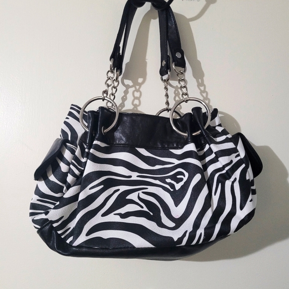 Zebra print shoulder bag - Picture 2 of 4